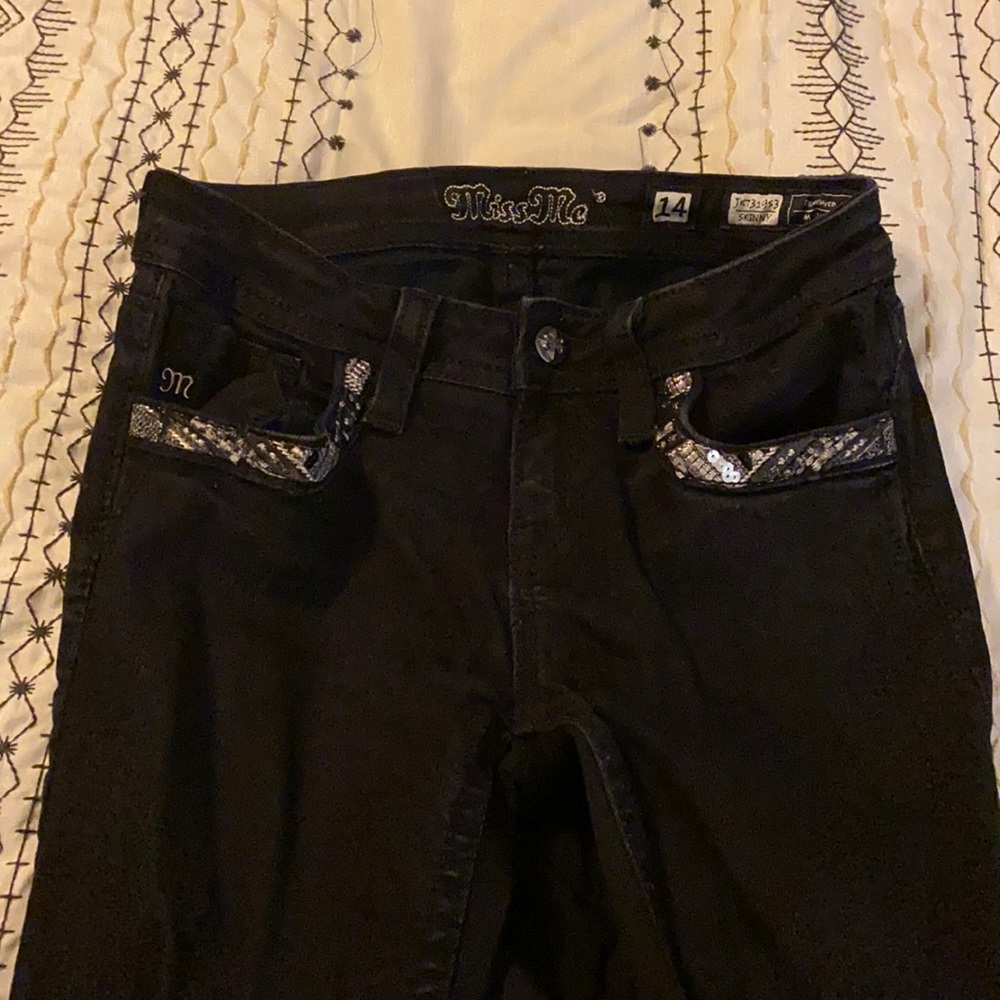 Black denim Miss Me jeans